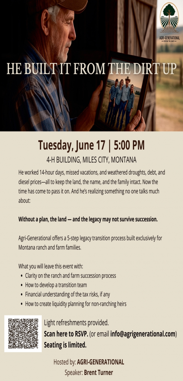 He Built It from The Dirt Up, Agri-Generational - He Built It from The Dirt Up (June 18, 2025), Columbus, MT