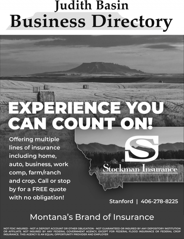 Experience You Can Count On!, Stockman Insurance - Stanford, Stanford, MT