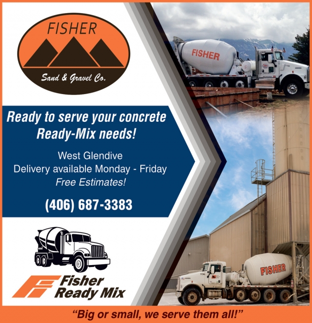 Ready to Serve Your Concrete Ready-Mix Needs!, Fisher Sand & Gravel Co, Glendive, MT