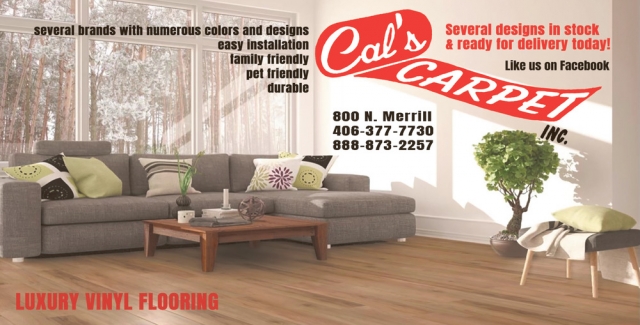 Several Designs in Stock & Ready for Delivery Today!, Cal's Carpet Inc., Glendive, MT