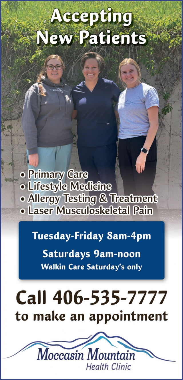 Primary Care, Moccasin Mountain Health Clinic