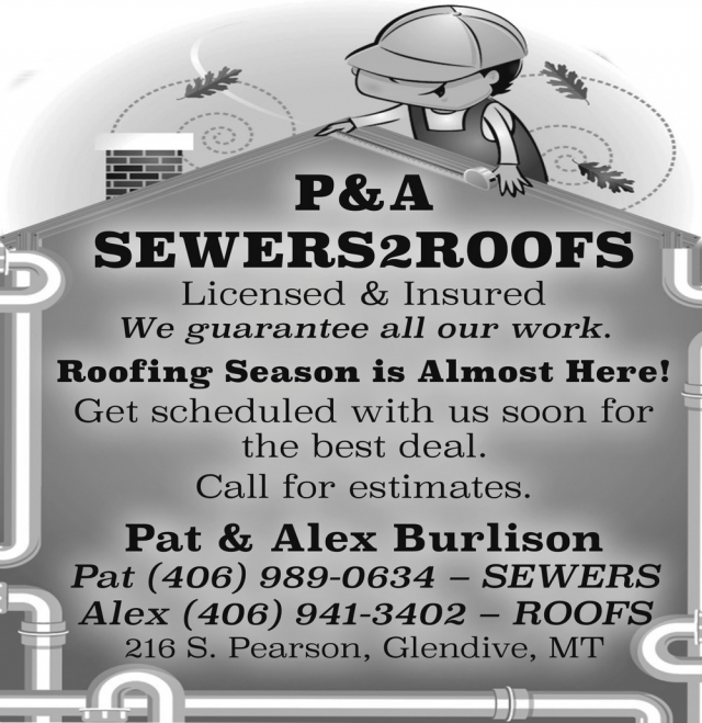 Roofing Season Is Almost Here!, P&A Sewers 2 Roofs