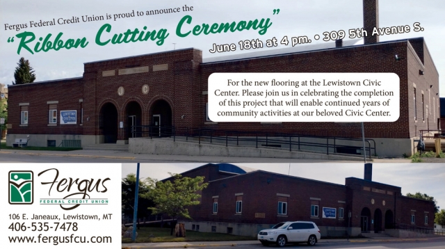 Ribbon Cutting Ceremony, Fergus Federal Credit Union, Lewistown, MT