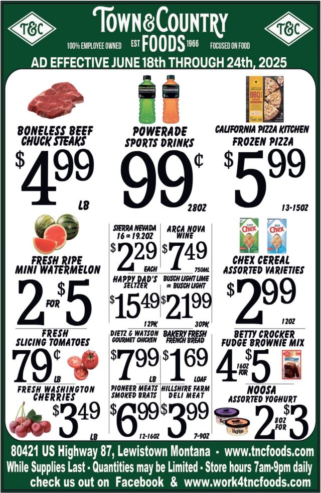Foods, Town & Country Foods - Lewiston, Lewistown, MT
