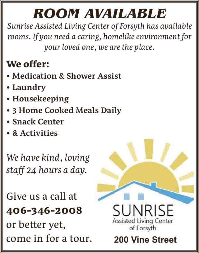 Medication & Shower Assist, Sunrise Assisted Living