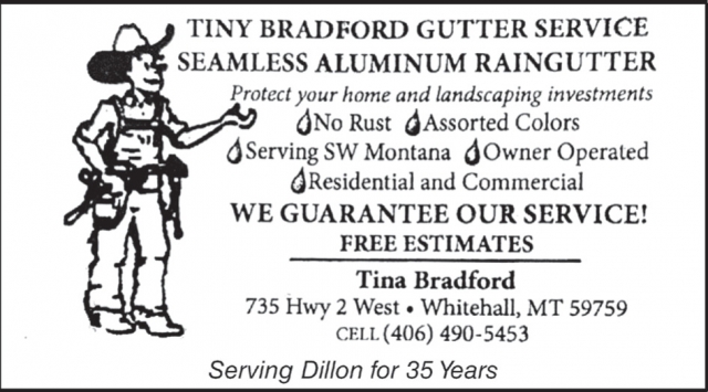 Seamless Aluminum Raingutter, Tiny Bradford Gutter Service