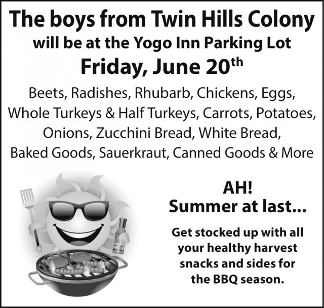 Eggs, Whole Turkeys & Half Turkeys, Twin Hills Colony at The Yogo Inn Parking Lot (April 5, 2024), Lewistown, MT