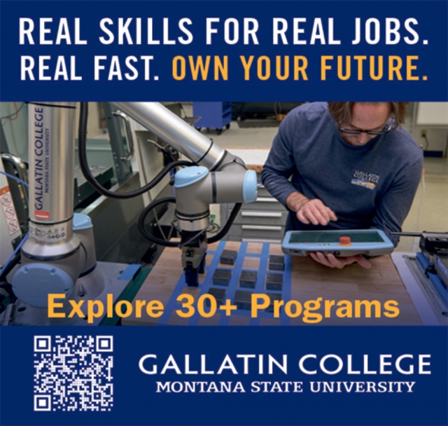 Real Skills for Real Jobs., Gallatin College, Bozeman, MT