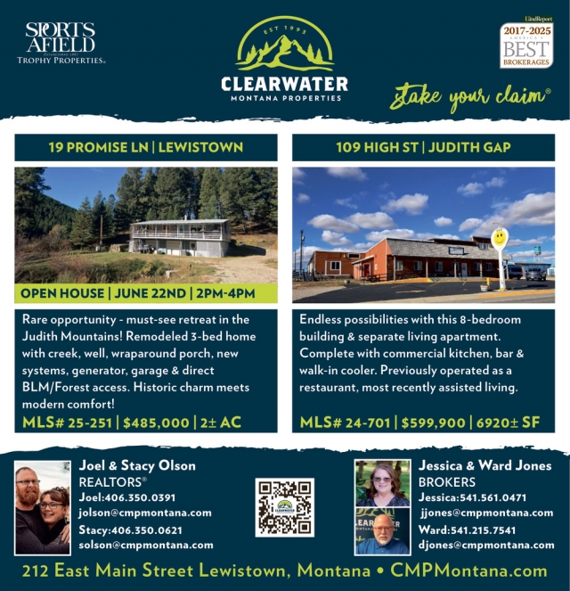 19 Promise Ln / Lewistown, Clearwater Montana Properties - Joel & Stacy Olson / Jessica & Ward Jones