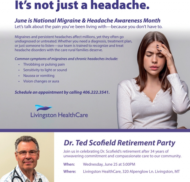 It's Not Just a Headche., Livingston Healthcare, Livingston, MT