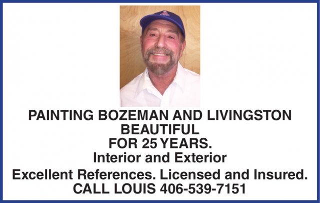 Painting Bozeman and Livingston Beautiful for 25 Years, 406-539-7151