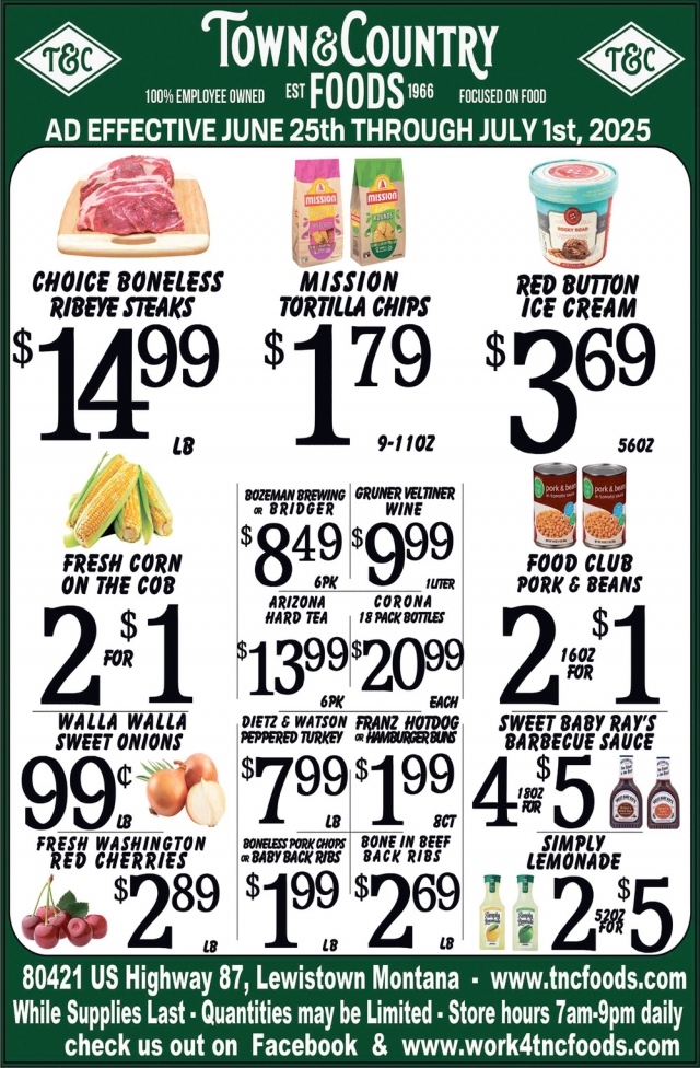 Foods, Town & Country Foods - Lewiston, Lewistown, MT