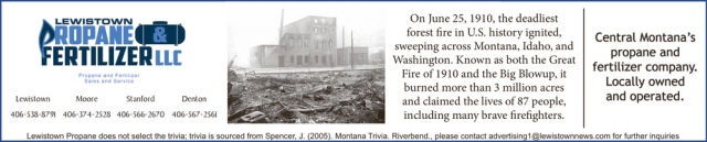 Propane Services, Lewistown Propane & Fertilizer LLC, Stanford, MT