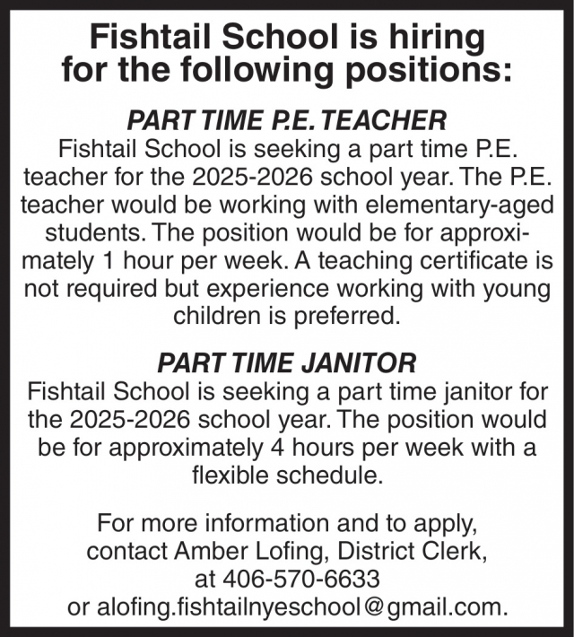 Teacher, Fishtail School