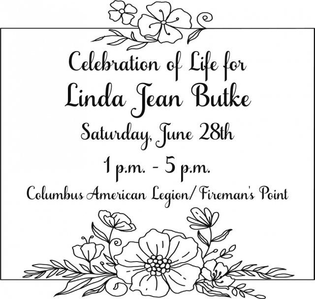 Celebration of Life, linda Tean Butke Celebration of Life (June 28, 2025)