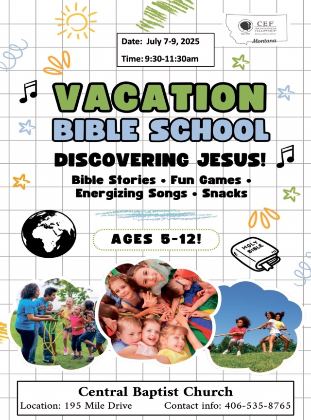 Vacation Bible School, Central Baptist Church, Lewistown, MT