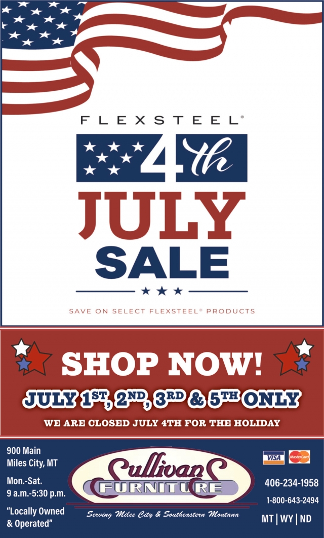 4th of July Sale, Sullivans Furniture