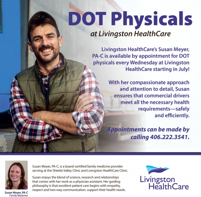 DOT Physicals, Livingston Healthcare, Livingston, MT
