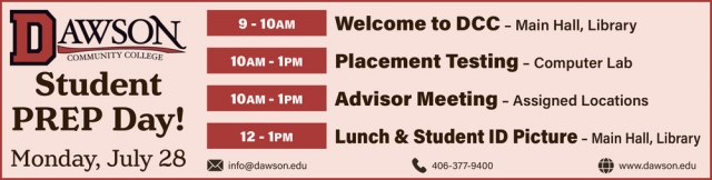 Student Prep Day!, Dawson Community College, Glendive, MT