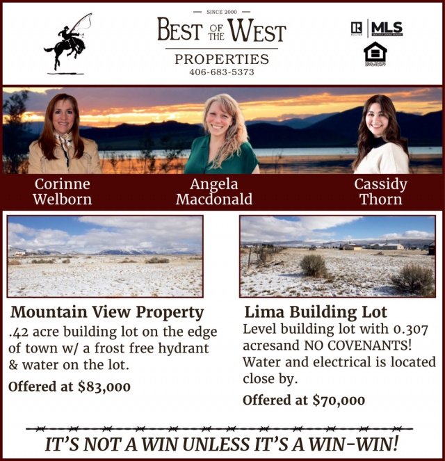 Mountain View Property, Best of the West Properties