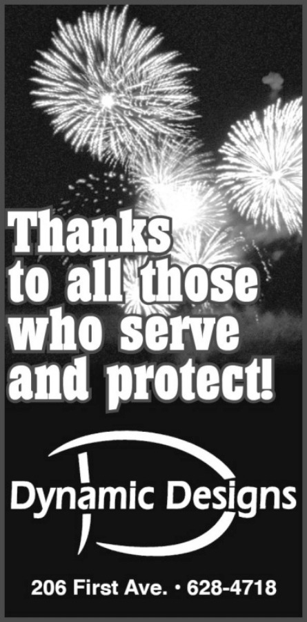Thanks to All Those Who Serve and Protect!, Dynamic Design, Laurel, MT