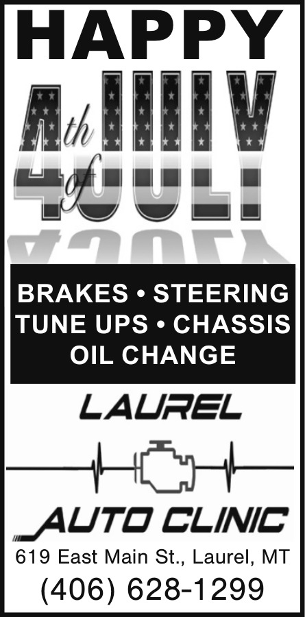 Happy 4th of July, Laurel Auto Clinic, Laurel, MT