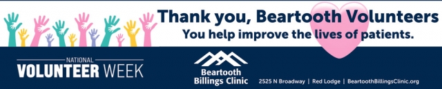 National Volunteer Week, Beartooth Billings Clinic, Red Lodge, MT