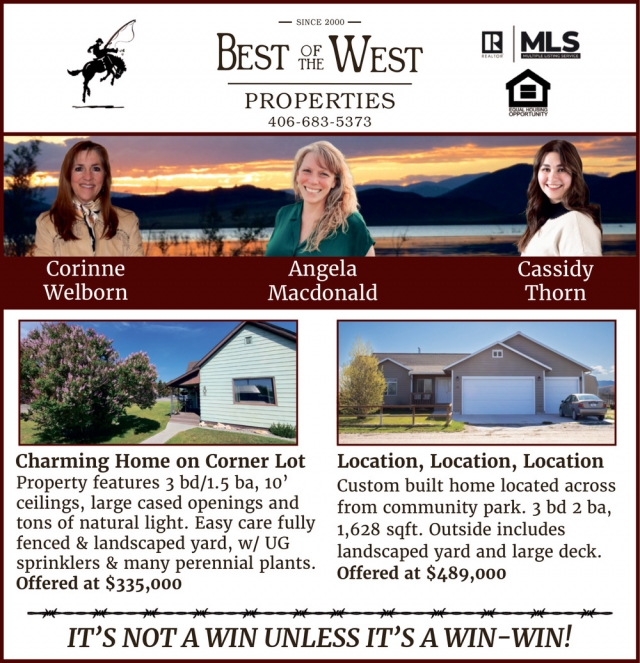 Mountain View Property, Best of the West Properties