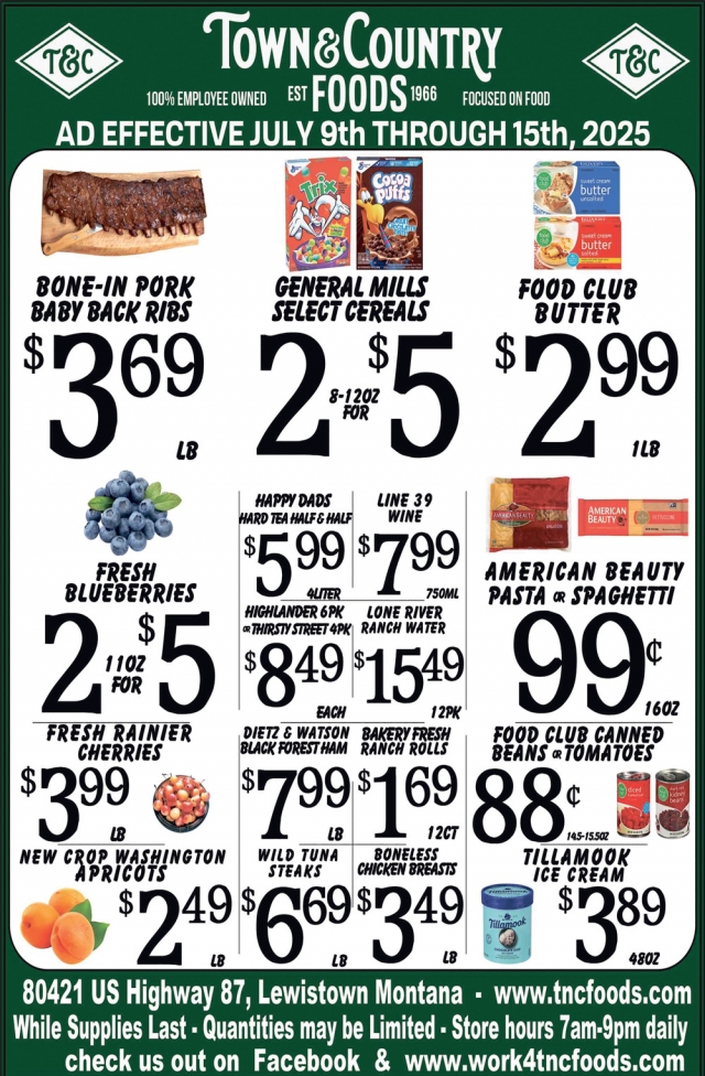 Foods, Town & Country Foods - Lewiston, Lewistown, MT