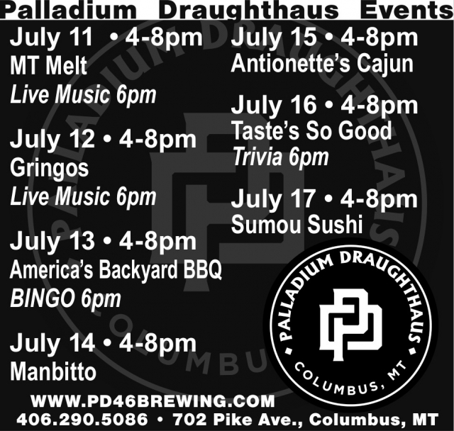 Palladium Draughthaus Events, Palladium Draughthaus, Columbus, MT