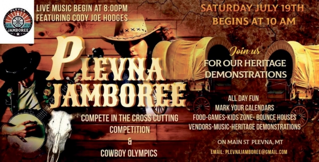 Compete in The Cross Cutting Competition & Cowboy Olympics, Plevna Jamboree (July 19, 2025)