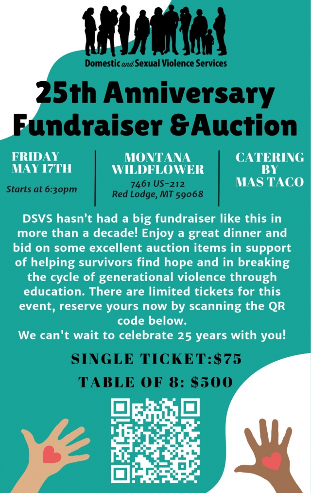25th Anniversary Fundraiser & Auction, 25th Anniversary Fundraiser & Auction - Domestic and Sexual Violence Services (May 17, 2024)