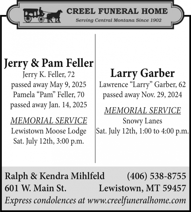 Funeral Home, Creel Funeral Home, Lewistown, MT