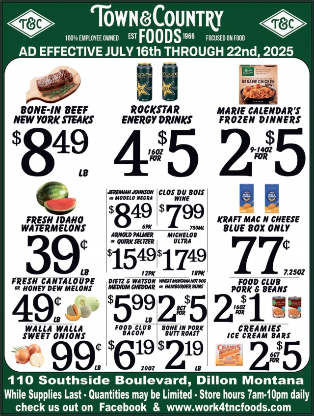 Foods, Town & Country Foods - Dillon, Dillon, MT