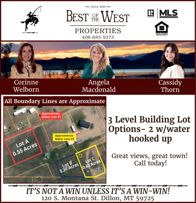 3 Level Building Lot, Best of the West Properties