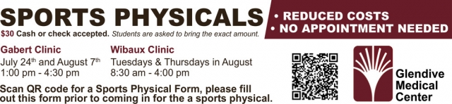 Sports Physicals, Glendive Medical Center, Glendive, MT