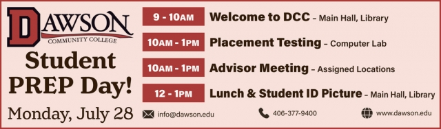 Student Prep Day!, Dawson Community College, Glendive, MT