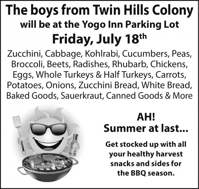 Ah! Summer at Last..., Twin Hills Colony at The Yogo Inn Parking Lot (April 5, 2024), Lewistown, MT
