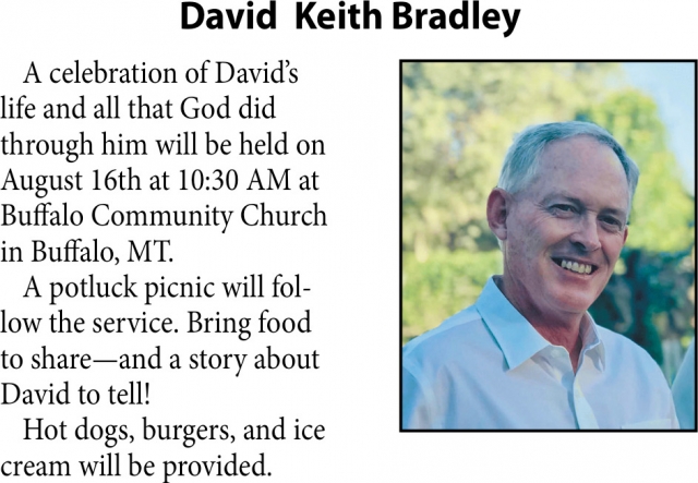 David Keith Bradley, Obituaries, Glendive, MT