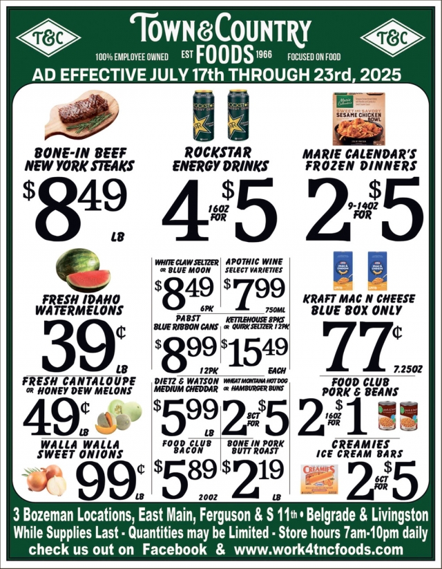 Foods, Town & Country Foods - Bozeman, Bozeman, MT