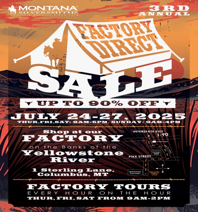 Factory Direct Sale, Montana Silversmiths, Columbus, MT