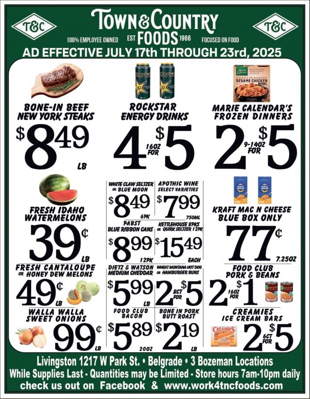 Foods, Town & Country Foods - Bozeman, Bozeman, MT