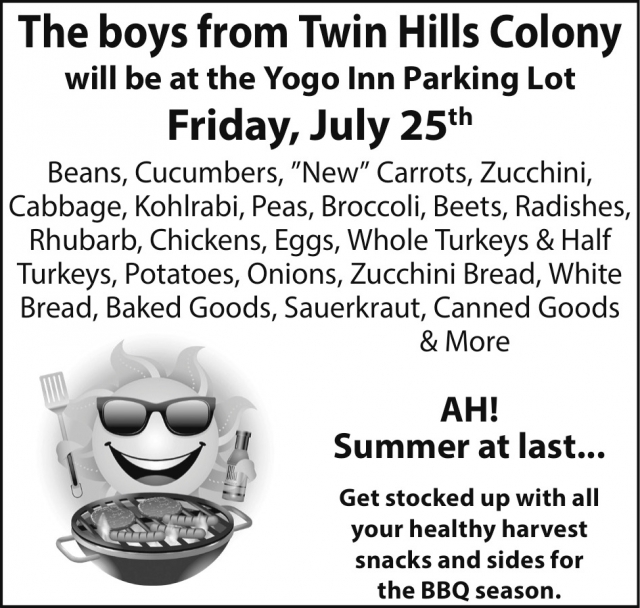 Ah! Summer at Last..., Twin Hills Colony at The Yogo Inn Parking Lot (April 5, 2024), Lewistown, MT
