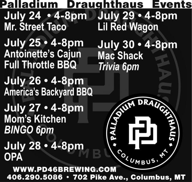 Palladium Draughthaus Events, Palladium Draughthaus, Columbus, MT