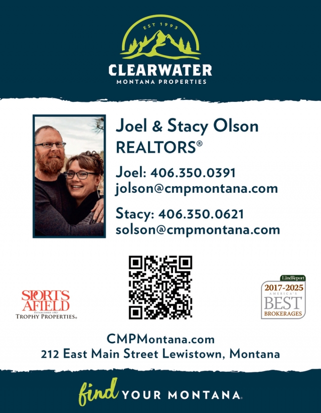 Realtors, Clearwater Montana Properties - Joel & Stace Olson