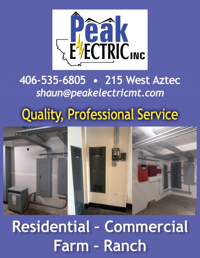 Electric Services, Peak Electric Inc, Lewistown, MT