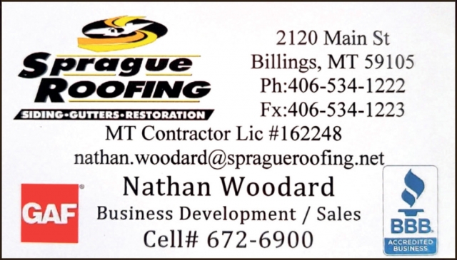 Siding-Gutters-Restoration, Sprague Roofing, Billings, MT