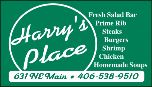 Fresh Salad Bar, Harry's Place, Lewistown, MT