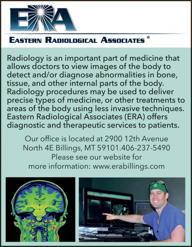 Radiology Services, Eastern Radiological Associates, Billings, MT