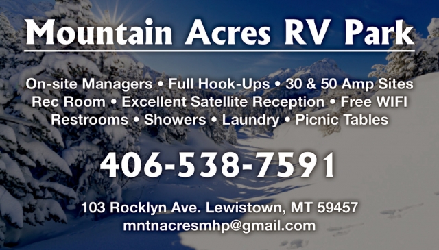 On-Site Managers, Mountain Acres RV Park, Lewistown, MT